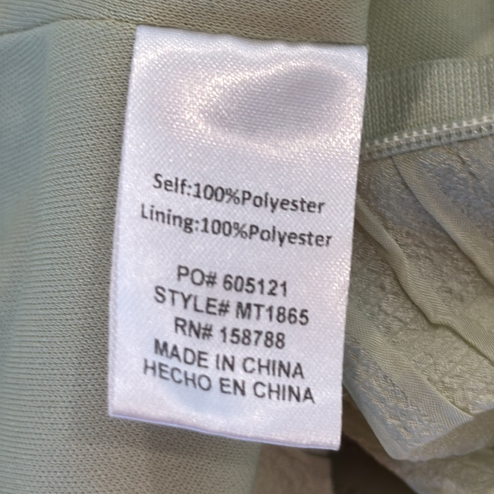 MARBLE Green Ruffled Smocked Tank Top M - Picture 9 of 10